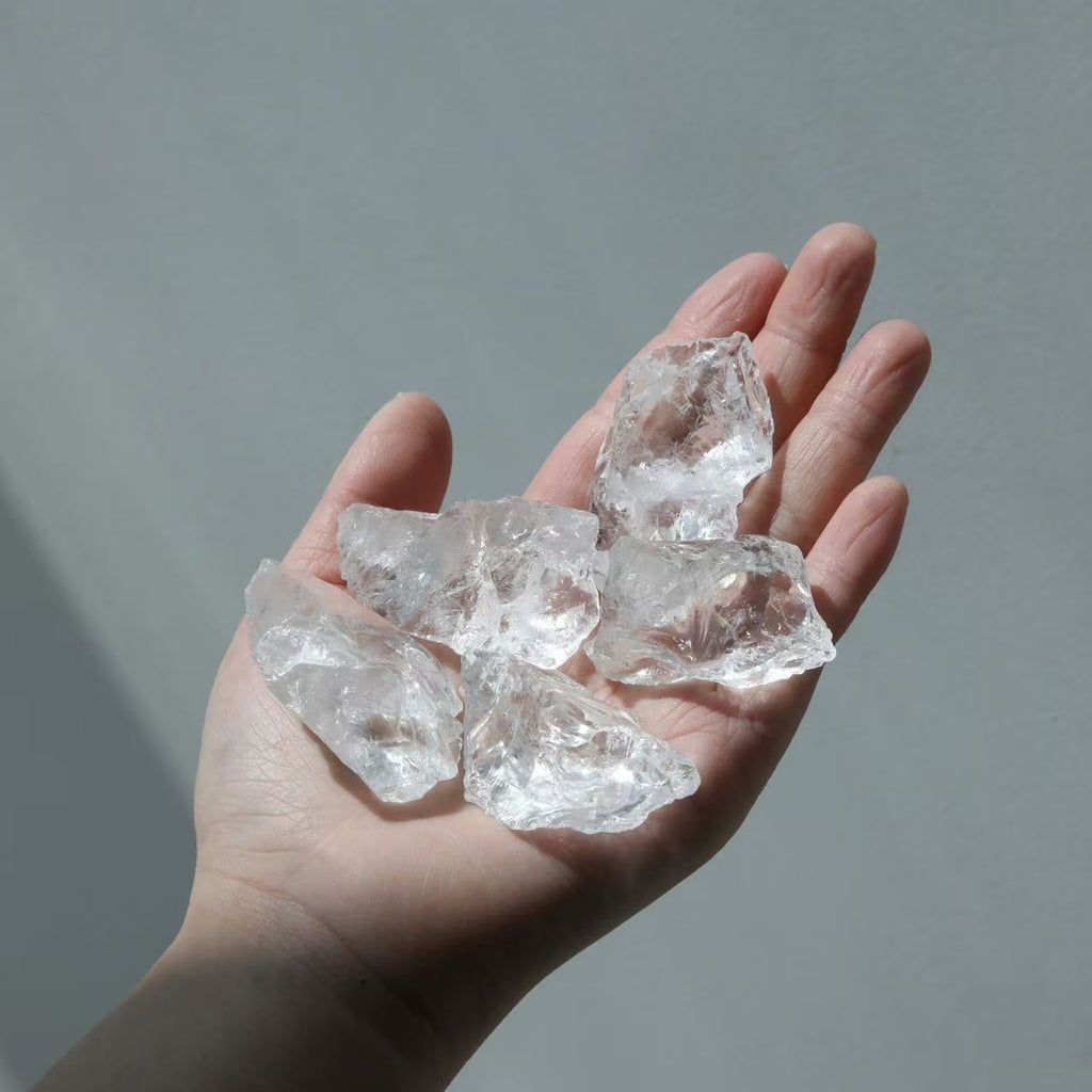 Natural 7A high quality transparent white crystal purification and demagnetization stone